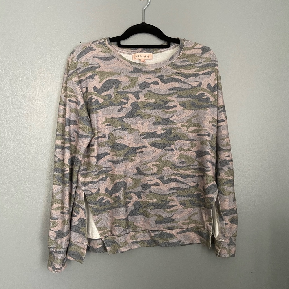 Camo sweater
